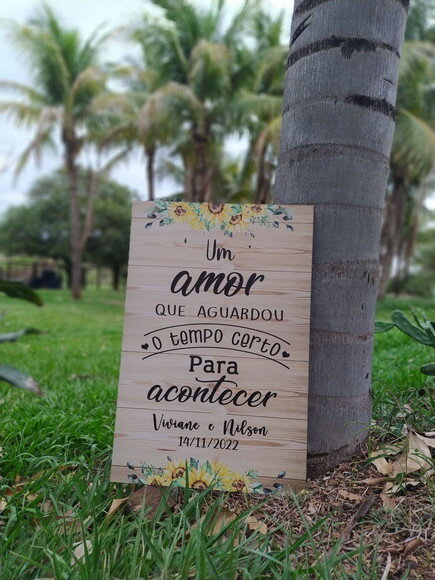Placa Casamento boas Vindas 60x40cm