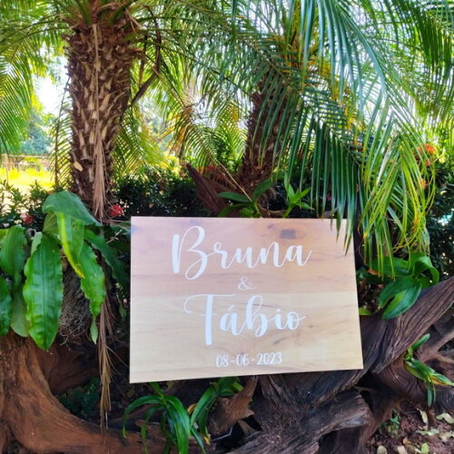 Placa Casamento 60x40cm