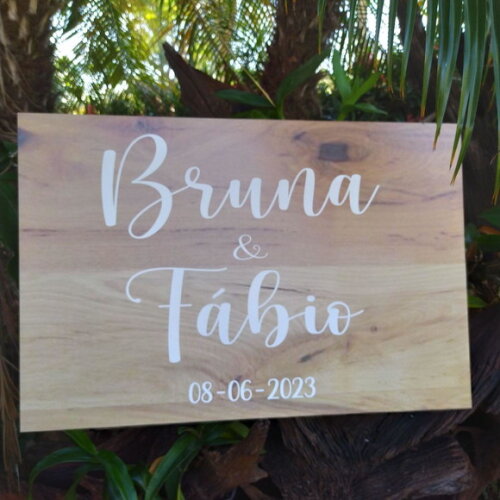 Placa Casamento 60x40cm