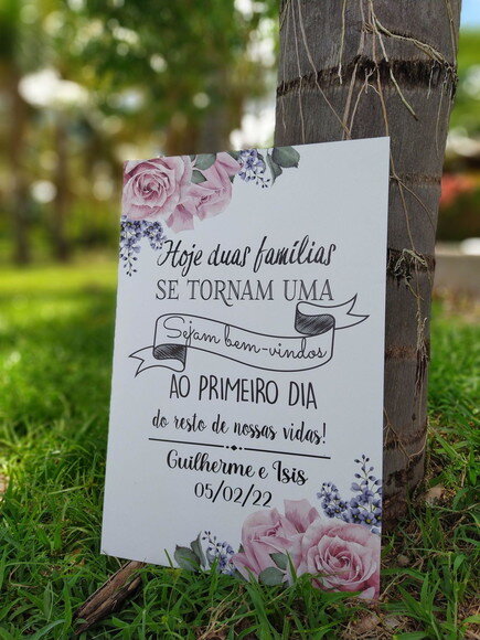 Placa Casamento 60x40cm