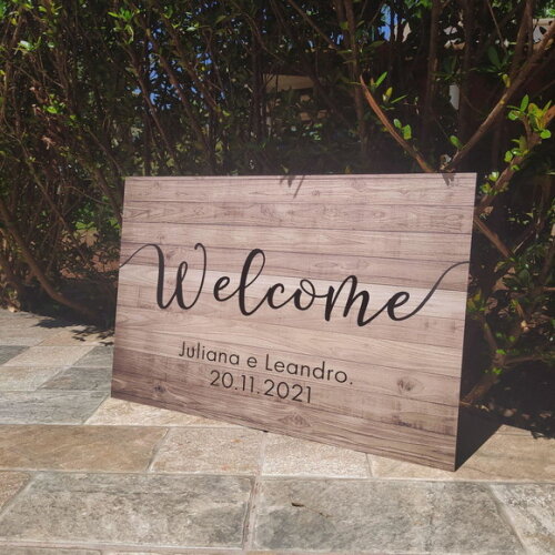 Placa Casamento 60x40cm