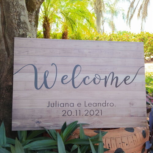 Placa Casamento 60x40cm