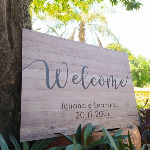 Placa Casamento 60x40cm