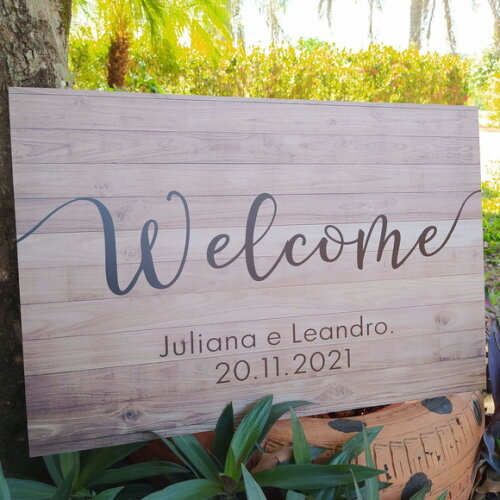 Placa Casamento 60x40cm