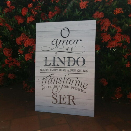 Placa Casamento 60x40cm