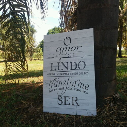 Placa Casamento 60x40cm