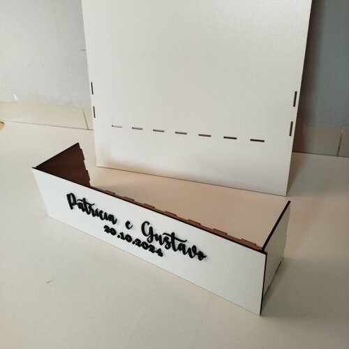 Placa de Boas Vindas com Floreira 60x40cm - Casamento