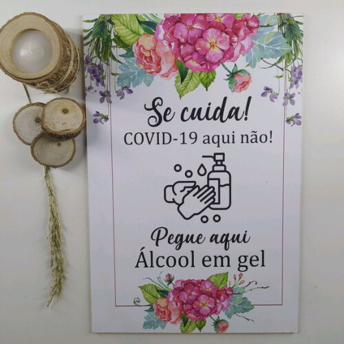 Placa De Casamento "covid19 Não Foi Convidado" Em Mdf