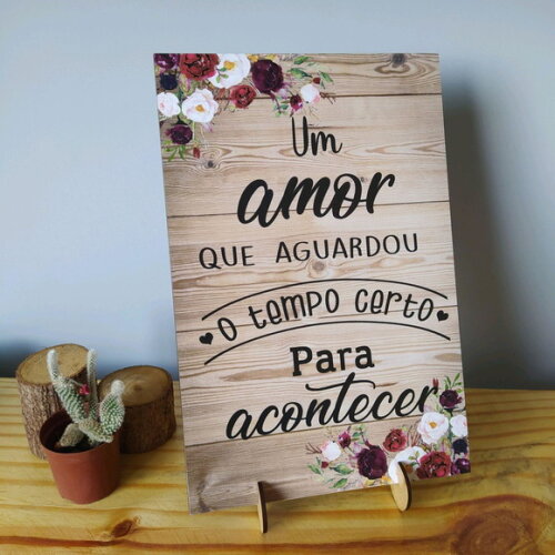 Placa de mesa em MDF