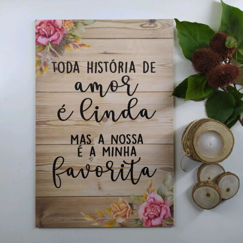 Placa de mesa em MDF