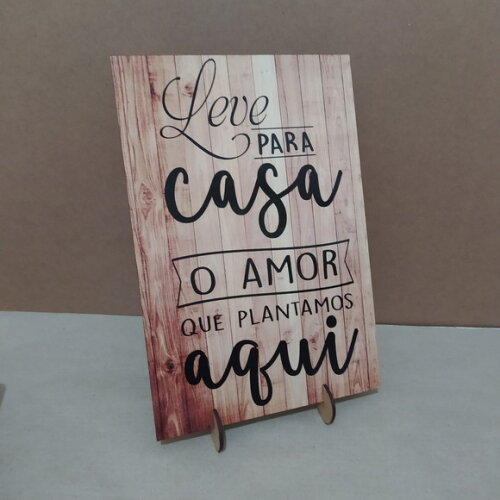 Placa de Mesa para Casamento