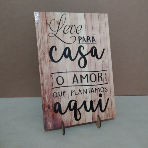 Placa de Mesa para Casamento