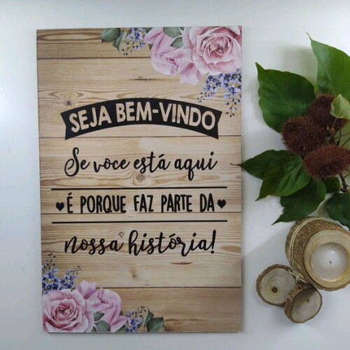 Placa de mesa em MDF