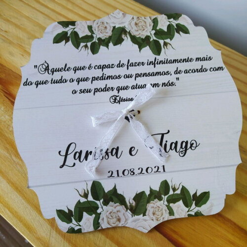 Placa Porta alianças biquinho