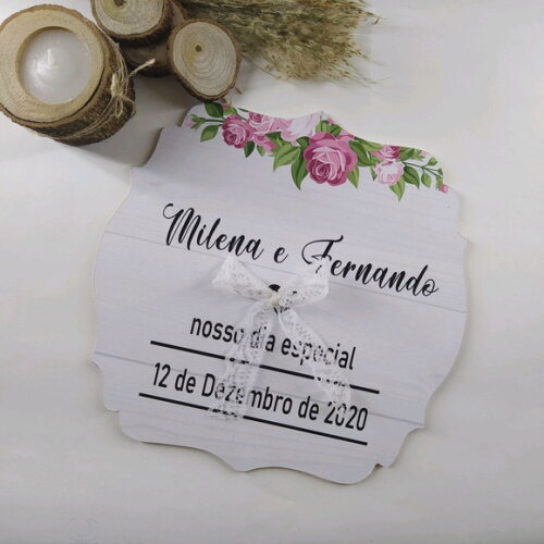 Placa Porta alianças