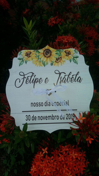 Placa Porta alianças