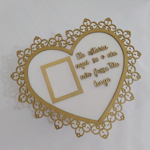 Placa Porta Retrato Homenagem com Sua Frase (foto 9x7cm)
