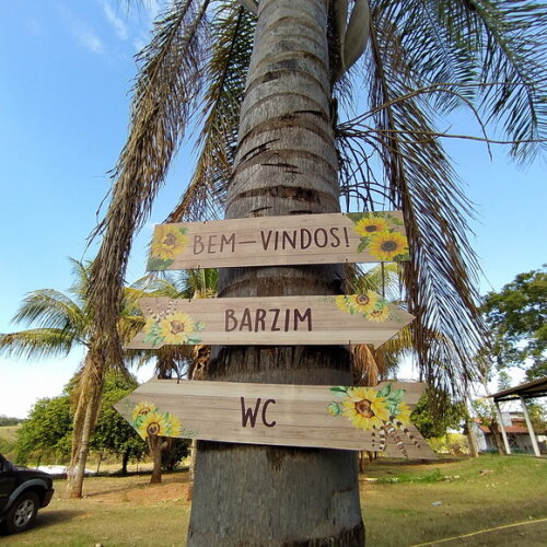 Placas indicativas Kit com 3