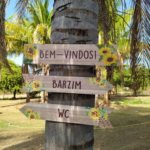 Placas indicativas Kit com 3