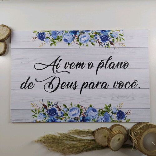 Plaquinha de Casamento em mdf com Sua Frase
