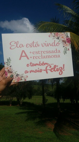 Plaquinha de Casamento em mdf com Sua Frase