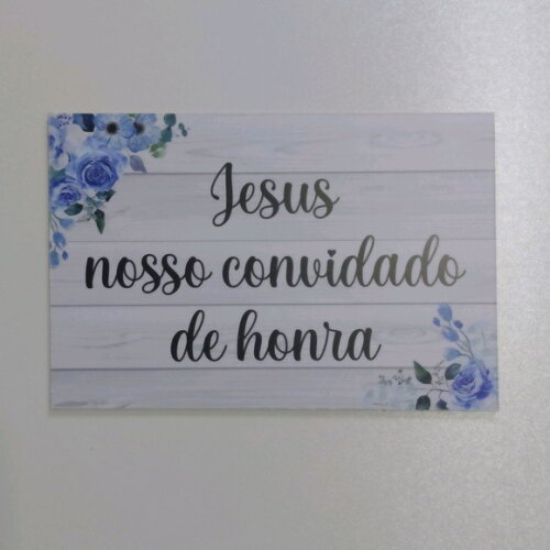 Plaquinha em MDF COM SUA FRASE