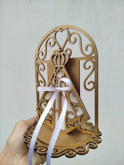 Porta Alianças "altar Nossa Senhora" Dourado
