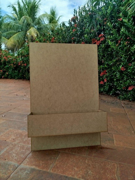 Quadro com Floreira 60x40cm - Aniversário/chá de Bebê