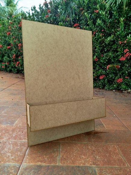 Quadro com Floreira 60x40cm - Aniversário/chá de Bebê