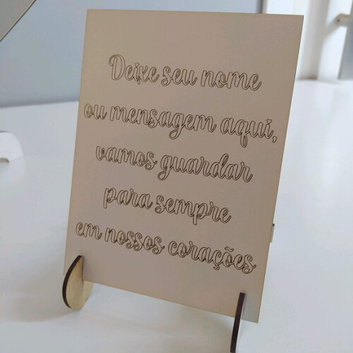 Quadro de assinatura coração branco