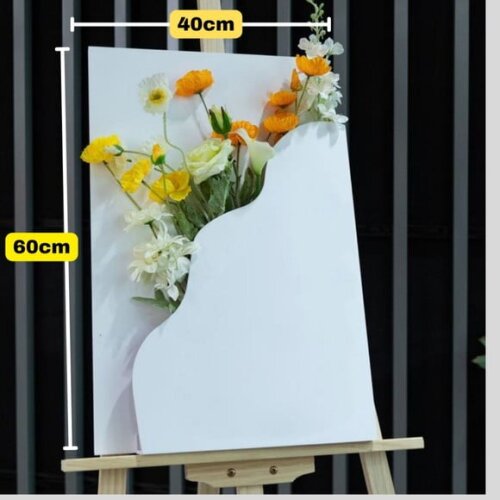 Quadro de Boas Vindas com Floreira 60x40cm