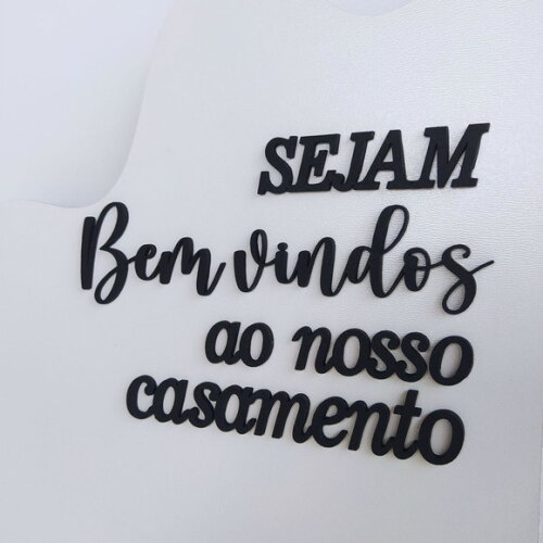 Quadro de Boas Vindas com Floreira 60x40cm