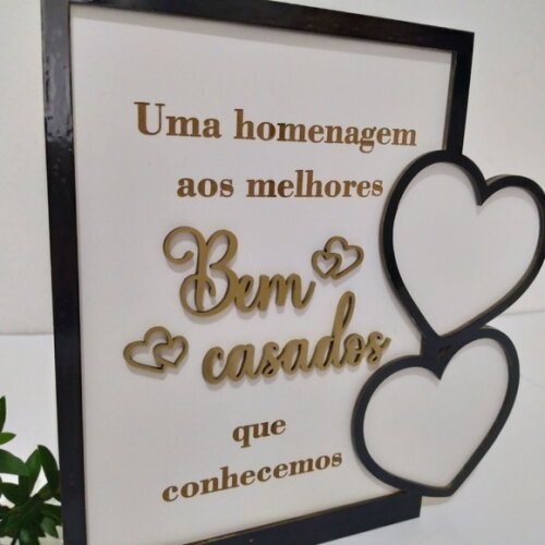 Quadro Homenagem Bem Casados Avós