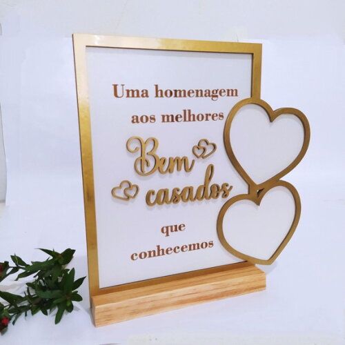 Quadro Homenagem Bem Casados Avós