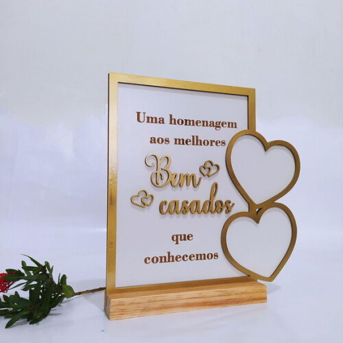 Quadro Homenagem Bem Casados Avós