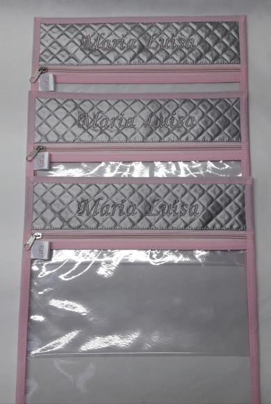 Saquinho Maternidade em Plástico Transparente Kit com 3 Unid