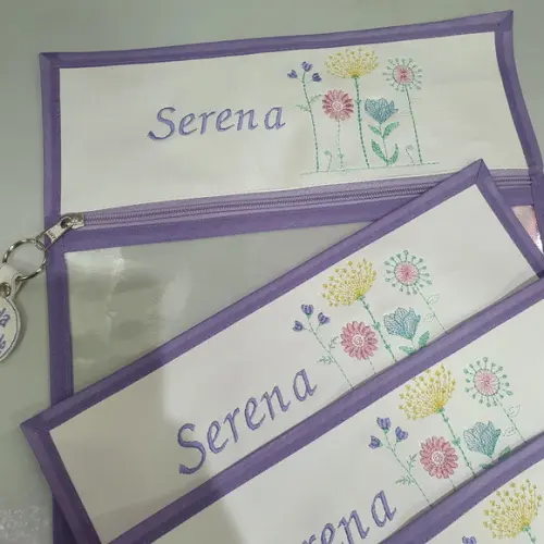 Saquinho Maternidade Personalizado com Nome Safari 6unidades