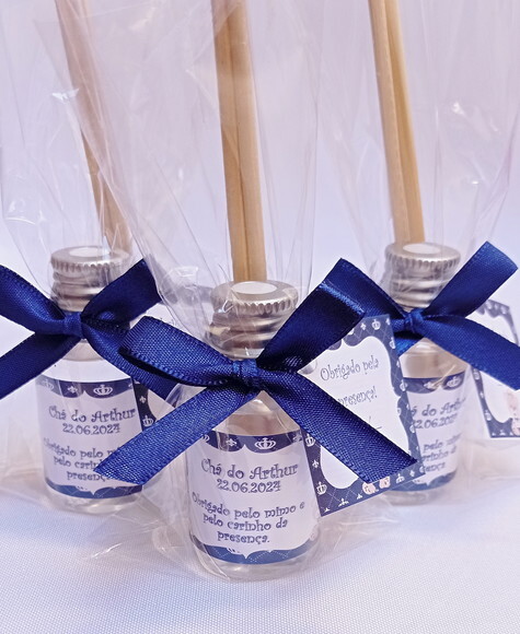 Aromatizador Lembrança Chá de Bebê Menino