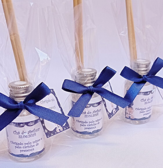 Aromatizador Lembrança Chá de Bebê Menino
