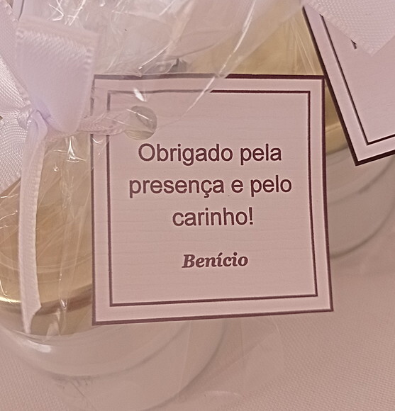 Lembrança Mini Vela Batizado