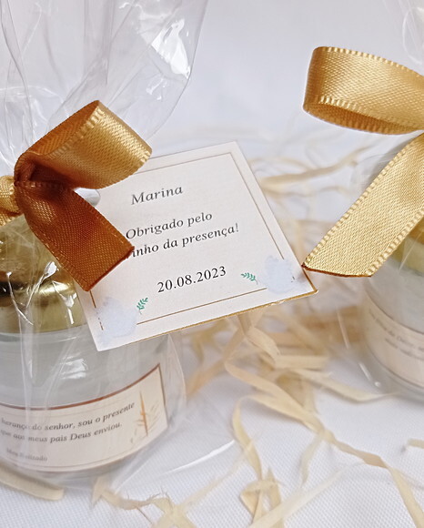 Lembrança Vela Batizado Menina