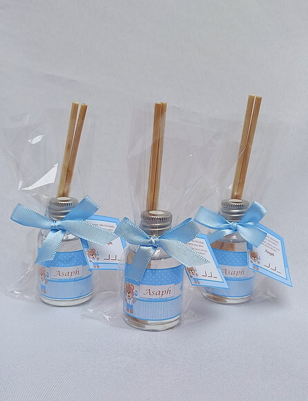 Lembrancinha Aromatizador Maternidade Ursinho Azul Bebe