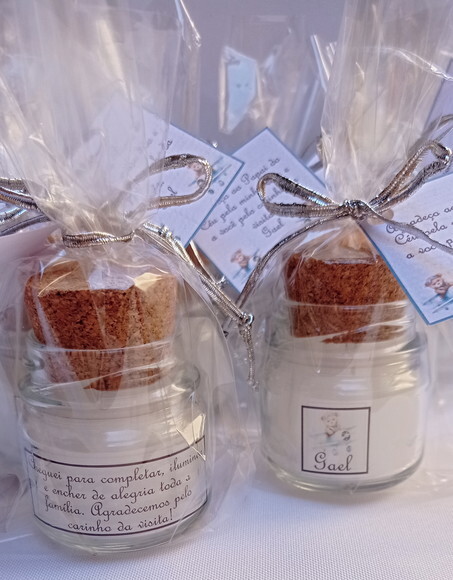 Lembrancinha Vela Aromatizada Nascimento