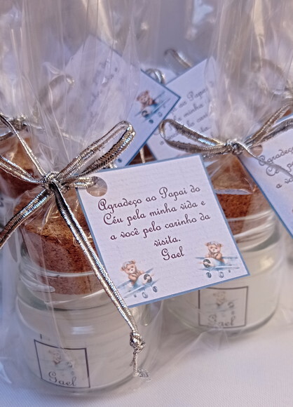 Lembrancinha Vela Aromatizada Nascimento