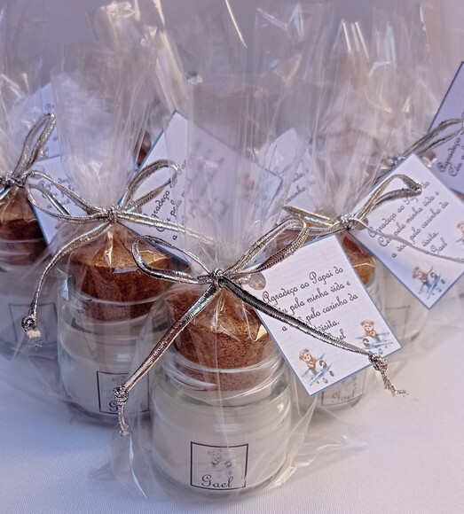 Lembrancinha Vela Aromatizada Nascimento
