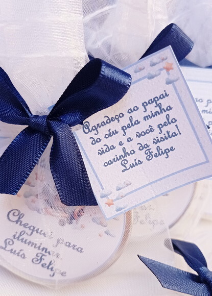 Lembrancinha Vela Latinha Ursinho Aviador