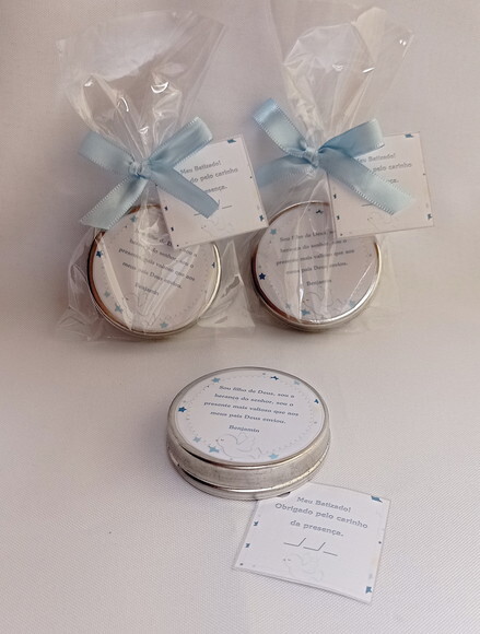 Vela Personalizada Batizado Ursinho