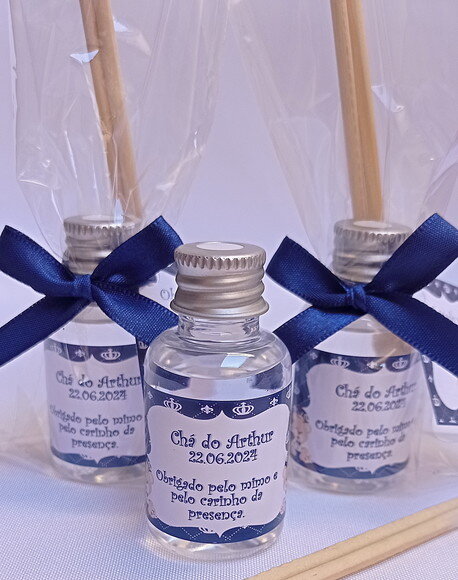 Aromatizador Lembrança Chá de Bebê Menino