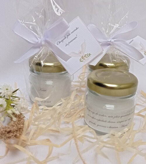 Lembrancinha Vela Perfumada Batizado