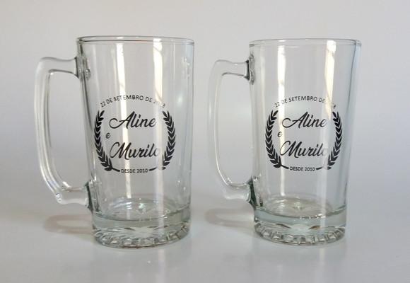 Caneca de Vidro Personalizada